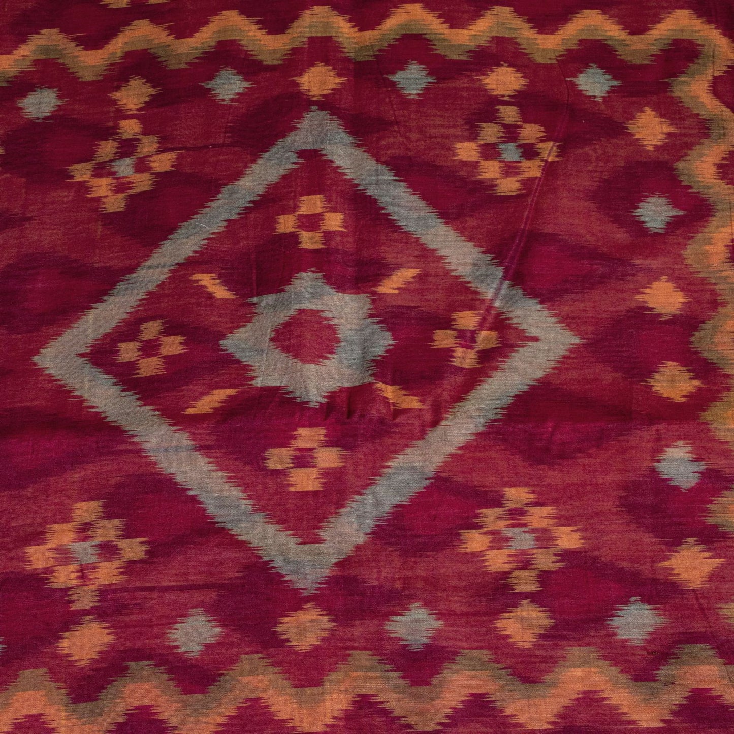 Sanskriti Vintage Yellow Pure Silk Saree Ikat Hand Woven Sambhalpuri 5.5+Yd Sari