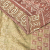 Sanskriti Vintage Peach Pure Silk Saree Ikat Hand Woven Pochampally 5+Yd Sari