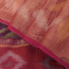 Sanskriti Vintage Green Cotton Silk Saree Ikat Hand Woven Sambhalpuri 5.5Yd Sari