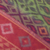 Sanskriti Vintage Green Cotton Silk Saree Ikat Hand Woven Sambhalpuri 5.5Yd Sari