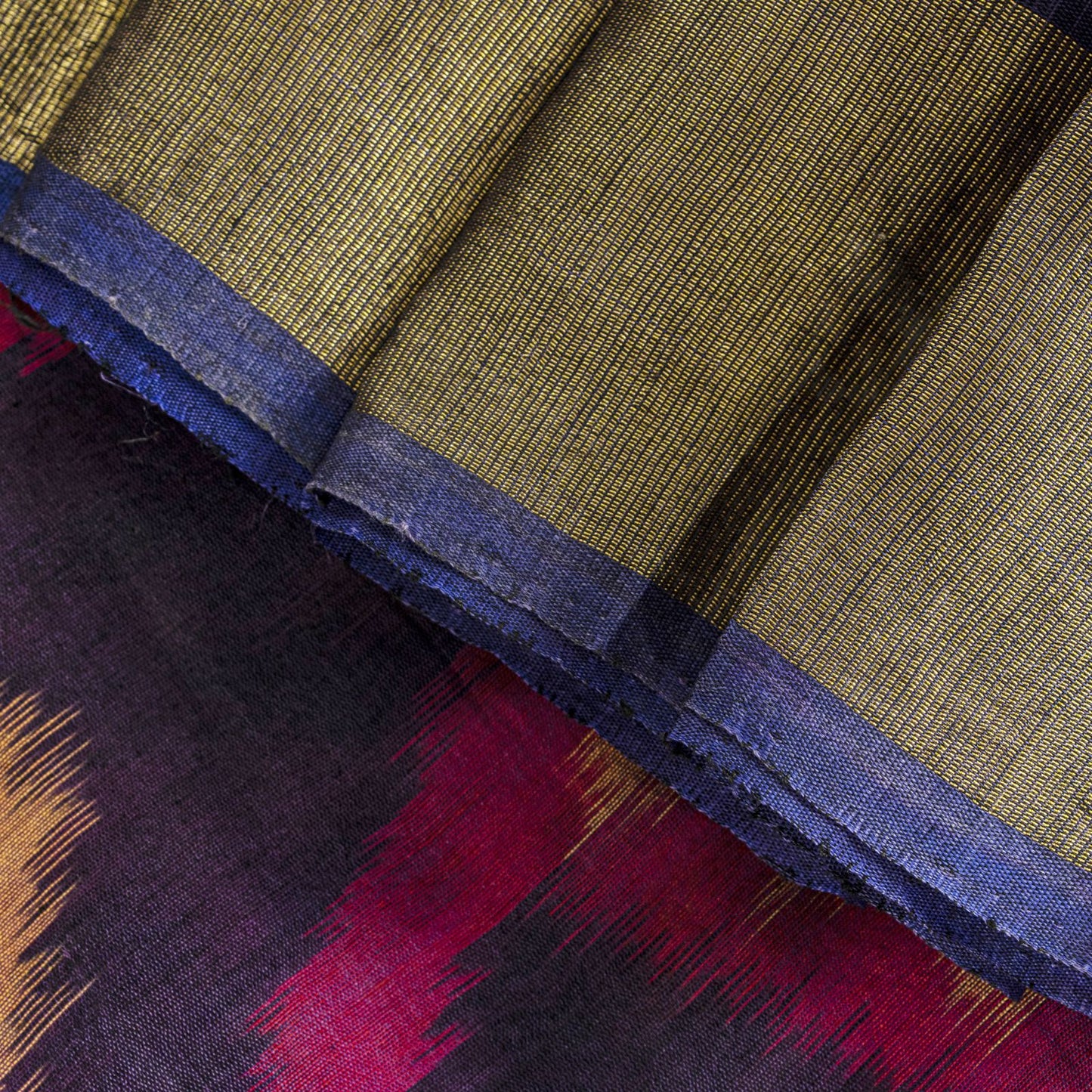 Sanskriti Vintage Pink Soft Cotton Silk Saree Ikat Hand Woven Sambhalpuri 5.5Yd