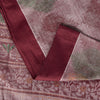 Sanskriti Vintage Pink Soft Pure Cotton Saree Block & Ikat Printed 5.5Yd Sari