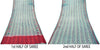 Sanskriti Vintage Blue Pure Silk Saree Ikat Print & Woven 5+Yd Sari Craft Fabric