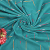 Sanskriti Vintage Blue 100%Pure Silk Saree Ikat Hand Woven Pochampally 5+Yd Sari
