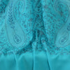 Sanskriti New Embroidered Woven Blue Pure Wool Shawl Stole Paisley Scarf