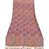 Sanskriti New Pashmina Woven Viscose Hand Embroidered Shawl Purple Stole