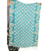 Sanskriti New Viscose Printed Shawl White Stole Scarf Floral Wrap Scarves
