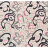 Sanskriti New Viscose Printed Shawl White Stole Scarf Abstract Wrap Scarves
