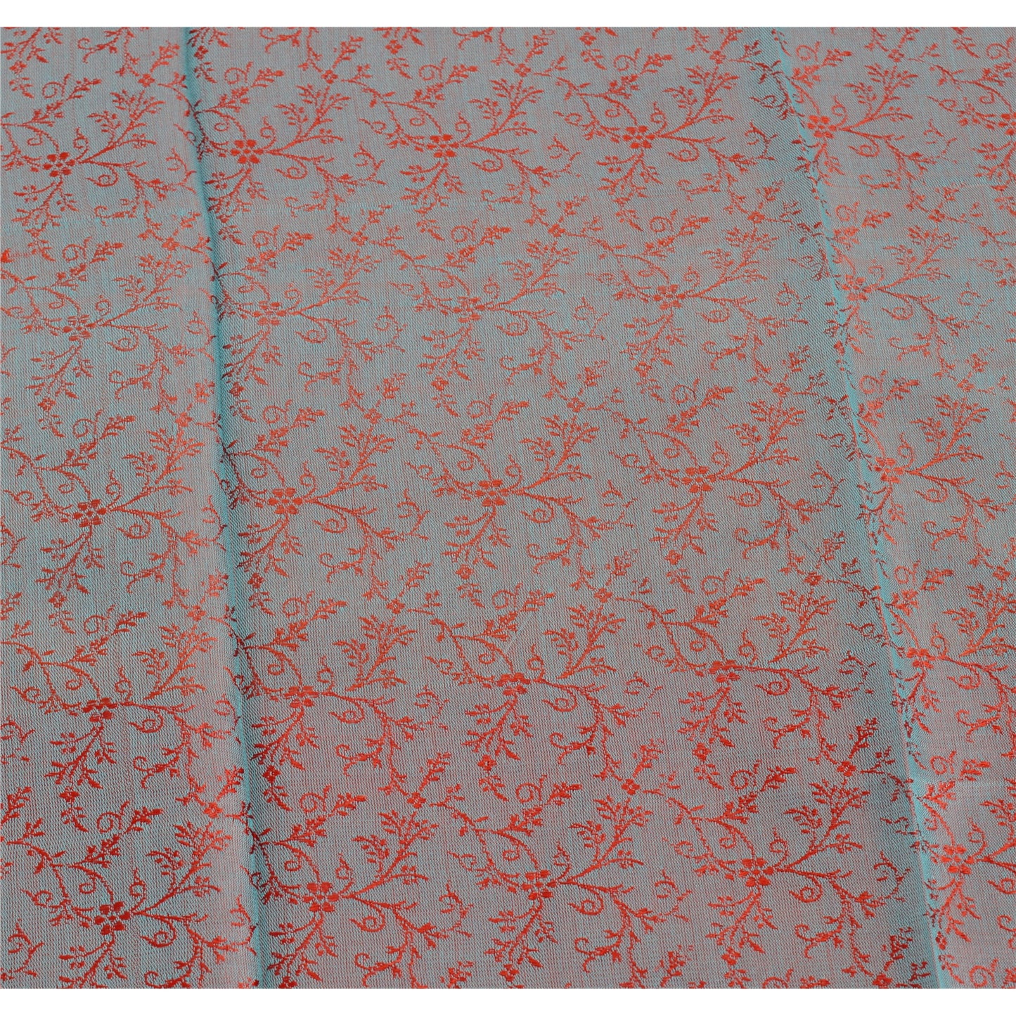 Sanskriti New Woven Silk Jacquard Scarf Red Stole Paisley Wrap Soft Scarves