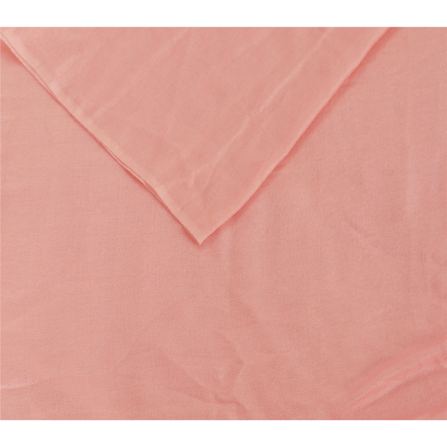 Sanskriti Pashmina New Silk Wool Shawl Scarf Pink Stole Fox Fur Pom Poms