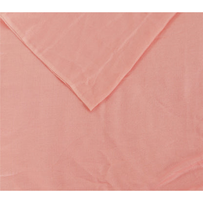 Sanskriti Pashmina New Silk Wool Shawl Scarf Pink Stole Fox Fur Pom Poms