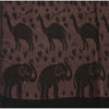 Sanskriti Long Stole Woven 100% Silk Modal Shawl Black Animal Scarves Throw