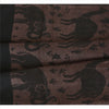 Sanskriti Long Stole Woven 100% Silk Modal Shawl Black Animal Scarves Throw