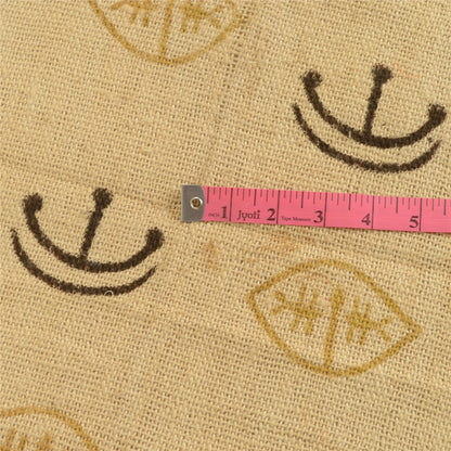 Sanskriti Vintage Ivory Long Shawl/Stole 100% Pure Handloom Cotton Hand Printed