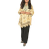 Sanskriti Vintage Ivory Long Shawl/Stole 100% Pure Handloom Cotton Hand Printed
