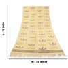Sanskriti Vintage Ivory Long Shawl/Stole 100% Pure Handloom Cotton Hand Printed