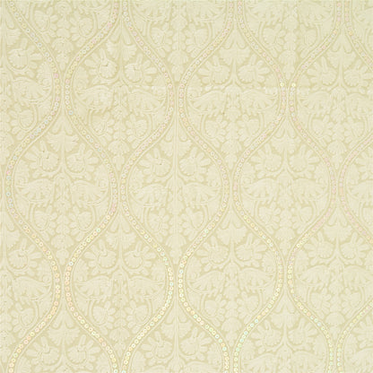 Sanskriti New Arizama Hand Embroidered Pure Woolen Shawl Cream Stole
