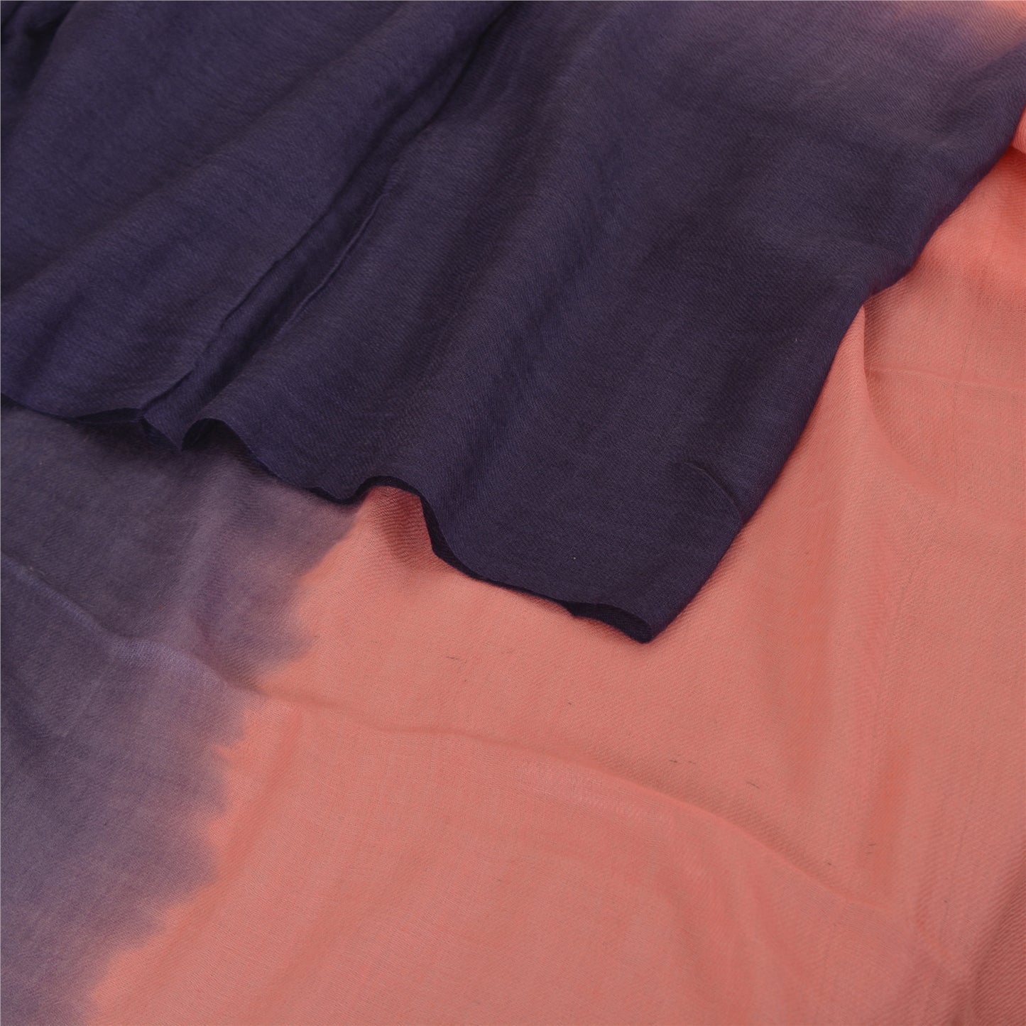 Sanskriti New Two Shade Shawl Scarf Pure Lamb Wool Stole Warm Soft Pink