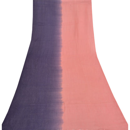 Sanskriti New Two Shade Shawl Scarf Pure Lamb Wool Stole Warm Soft Pink