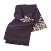 Sanskriti Vintage Black Woolen Shawl Hand Embroidered Ari Work Stole Warm Scarf