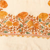 Sanskriti Vintage Cream Pure Woolen Shawl Hand Embroidered Ari Work Stole Scarf