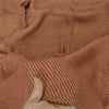 Sanskriti Vintage Red/Brown Pure Cotton Shawl Woven Work Long Stole Veil Scarf