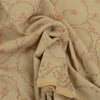 Sanskriti Vintage Brown Pure Woollen Shawl Handmade Suzani Long Throw Stole