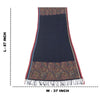 Sanskriti Vintage Blue Blend Silk Shawl Hand-Woven Long Throw Soft Soft Stole