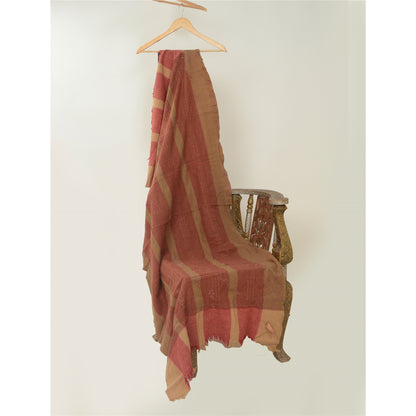 Sanskriti Vintage Pure Woolen Shawl Hand Embroidered Suzani Long Throw Stole