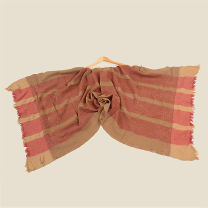Sanskriti Vintage Pure Woolen Shawl Hand Embroidered Suzani Long Throw Stole