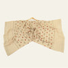 Sanskriti Vintage Pure Woollen Ivory Shawl Handmade Kantha Long Throw Stole
