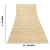 Sanskriti Vintage Pure Woollen Ivory Shawl Handmade Kantha Long Throw Stole