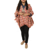 Sanskriti Vintage Long Pink Shawl Pure Woollen Woven Scarf Throw Soft Stole