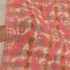 Sanskriti Vintage Long Pink Shawl Pure Woollen Woven Scarf Throw Soft Stole