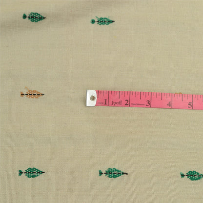 Sanskriti Vintage Long Shawl Pure Woollen Ivory Hand-Woven Scarf Throw Stole