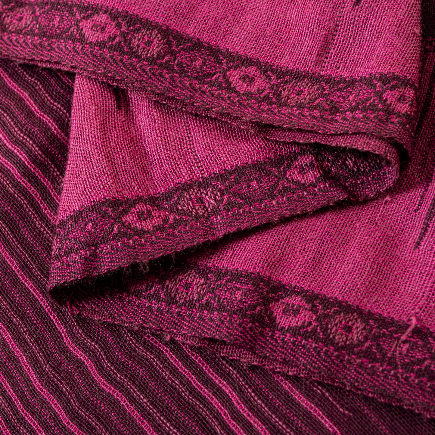 Sanskriti Vintage Purple Long Shawl Handmade Ari Work Viscose Scarf Throw Stole