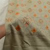 Sanskriti Vintage Long Shawl Pure Woollen Hand Embroidered Scarf Throw Stole