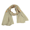 Sanskriti Vintage Long Shawl Pure Woollen Hand Embroidered Scarf Throw Stole