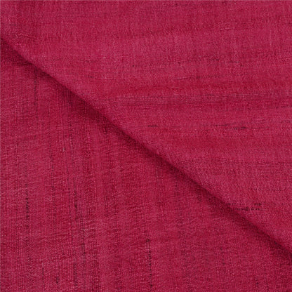 Sanskriti Vintage Pink Long Shawl Handloom Woven Scarf Wrap Sustainable Stole