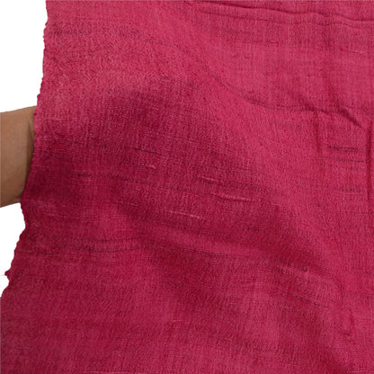 Sanskriti Vintage Pink Long Shawl Handloom Woven Scarf Wrap Sustainable Stole
