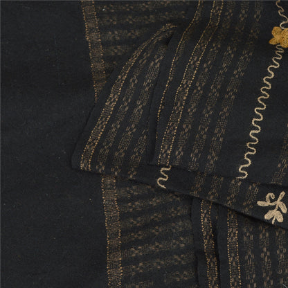 Sanskriti Vintage Long Shawl Pure Woolen Shawl Handmade Kashmiri Ari Work Stole