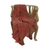 Sanskriti Vintage Red Jamawar Pure Woolen Woven Shawl Long Throw Soft Stole