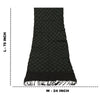 Sanskriti Vintage Long Black Pure Woolen Shawl Handmade Ari Work Scarf Stole
