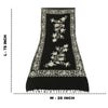 Sanskriti Vintage Long Black Pure Woollen Shawl Handmade Ari Work Scarf Stole
