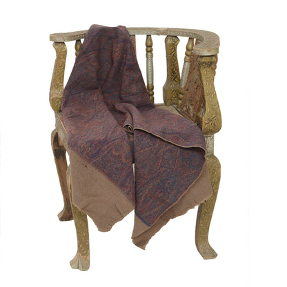 Sanskriti Vintage Long Shawl 100% Pure Woven Scarf Throw Soft Floral Stole