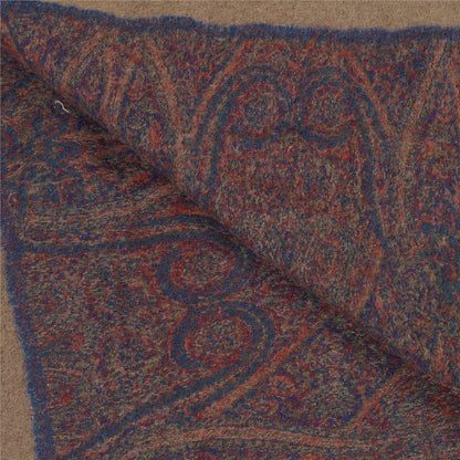 Sanskriti Vintage Long Shawl 100% Pure Woven Scarf Throw Soft Floral Stole
