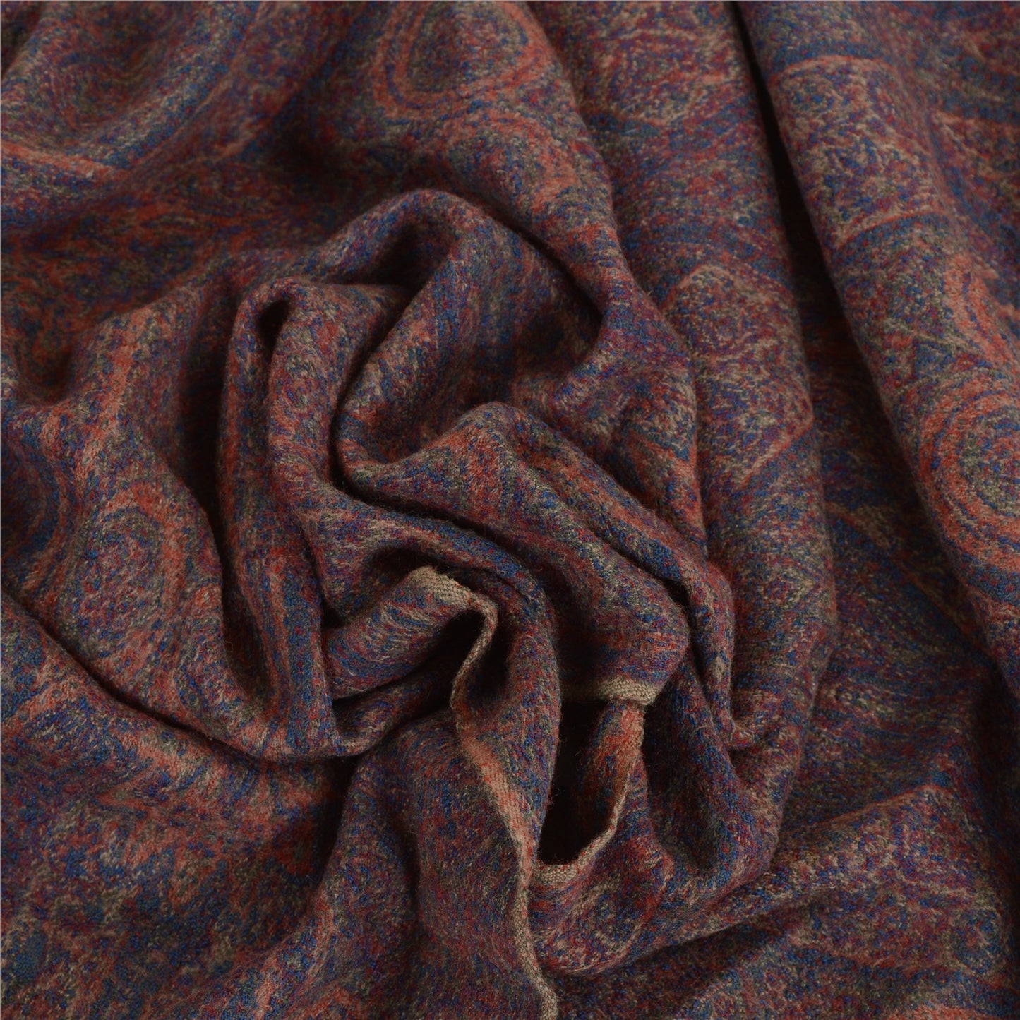 Sanskriti Vintage Long Shawl 100% Pure Woven Scarf Throw Soft Floral Stole
