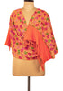 Sanskriti Vintage Long Orange Pure Woolen Shawl Handmade Ari Work Scarf Stole