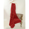 Sanskriti Vintage Long Dark Red Pure Woollen Shawl Handmade Suzani Scarf Stole