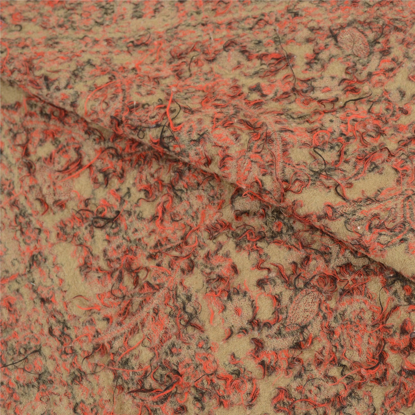 Sanskriti Vintage Long Brown Pure Woollen Hand Woven Shawl Scarf Throw Stole